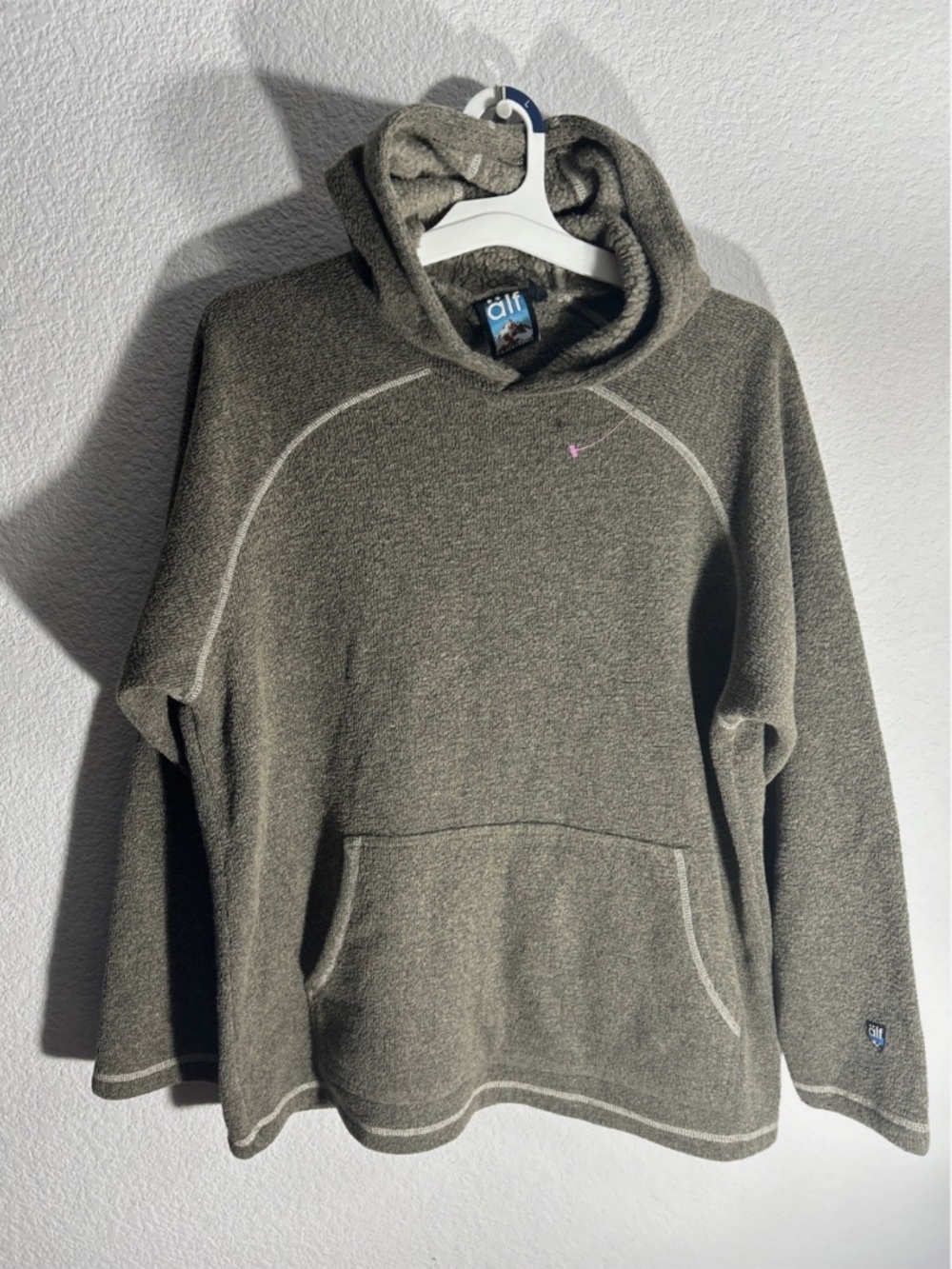 RARE Vintage 90s Alf Kuhl Sweater Fleece Hoodie Canada Made Men Large